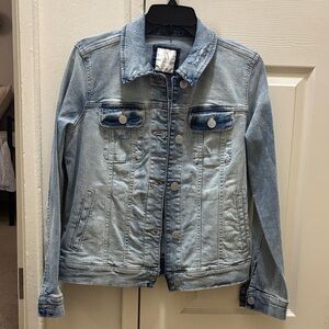 LC Lauren Conrad Light Blue Jean Jacket Size S NWOT